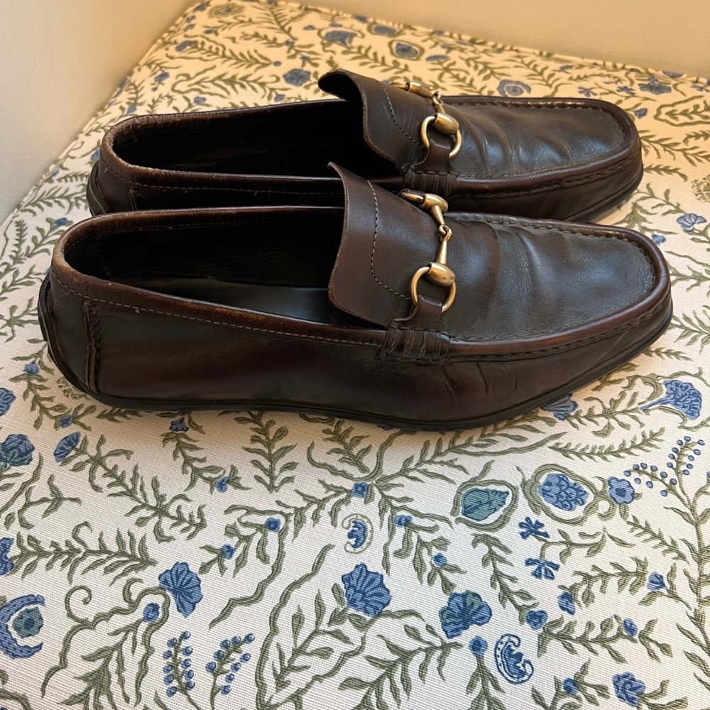 Gucci Mens Horsebit Loafer - Brown 9.5